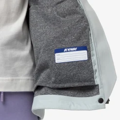 K-WAY P. Madlaine Bonded Jersey - Jackets - Short - Girl - Grey Sage Fashion