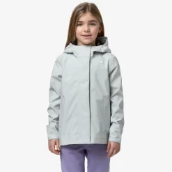 K-WAY P. Madlaine Bonded Jersey - Jackets - Short - Girl - Grey Sage Fashion