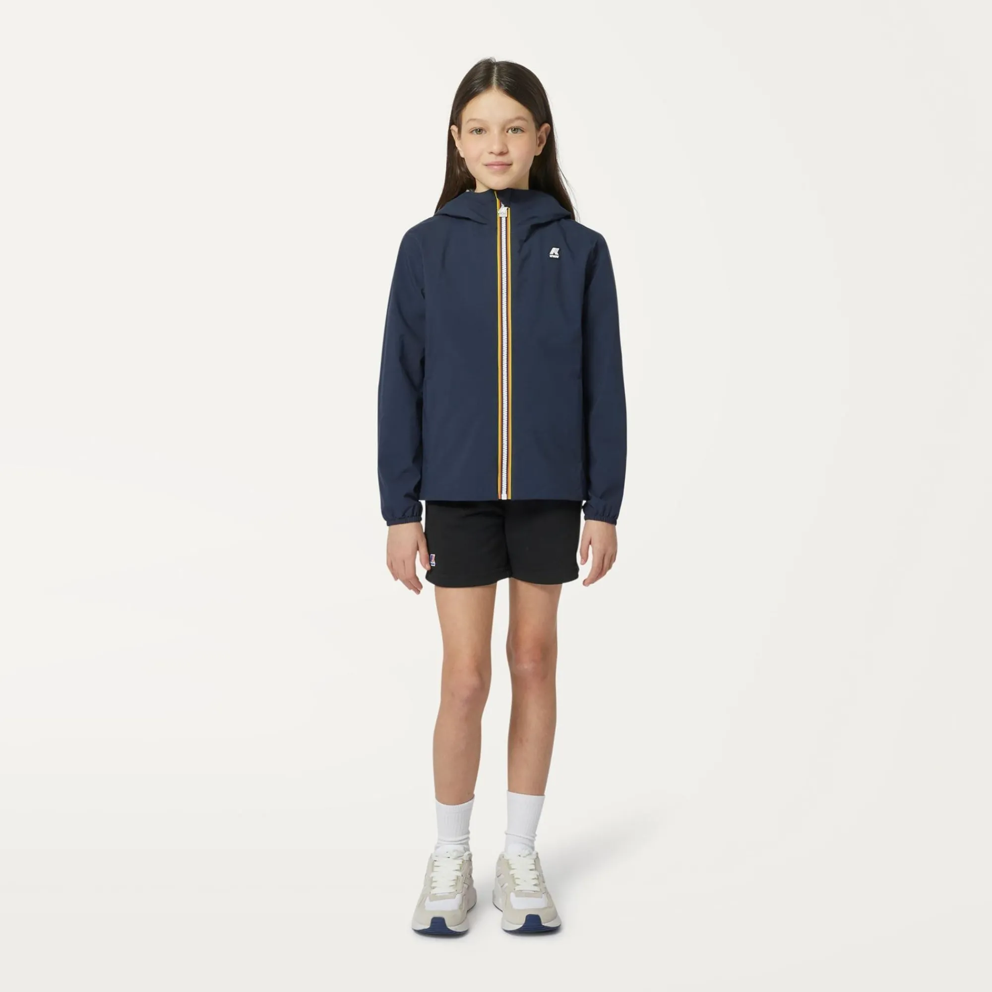 K-WAY P. Marguerite Stretch Poly Jersey - Jackets - Mid - Girl - Blue Depth Fashion