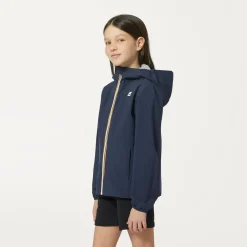 K-WAY P. Marguerite Stretch Poly Jersey - Jackets - Mid - Girl - Blue Depth Fashion