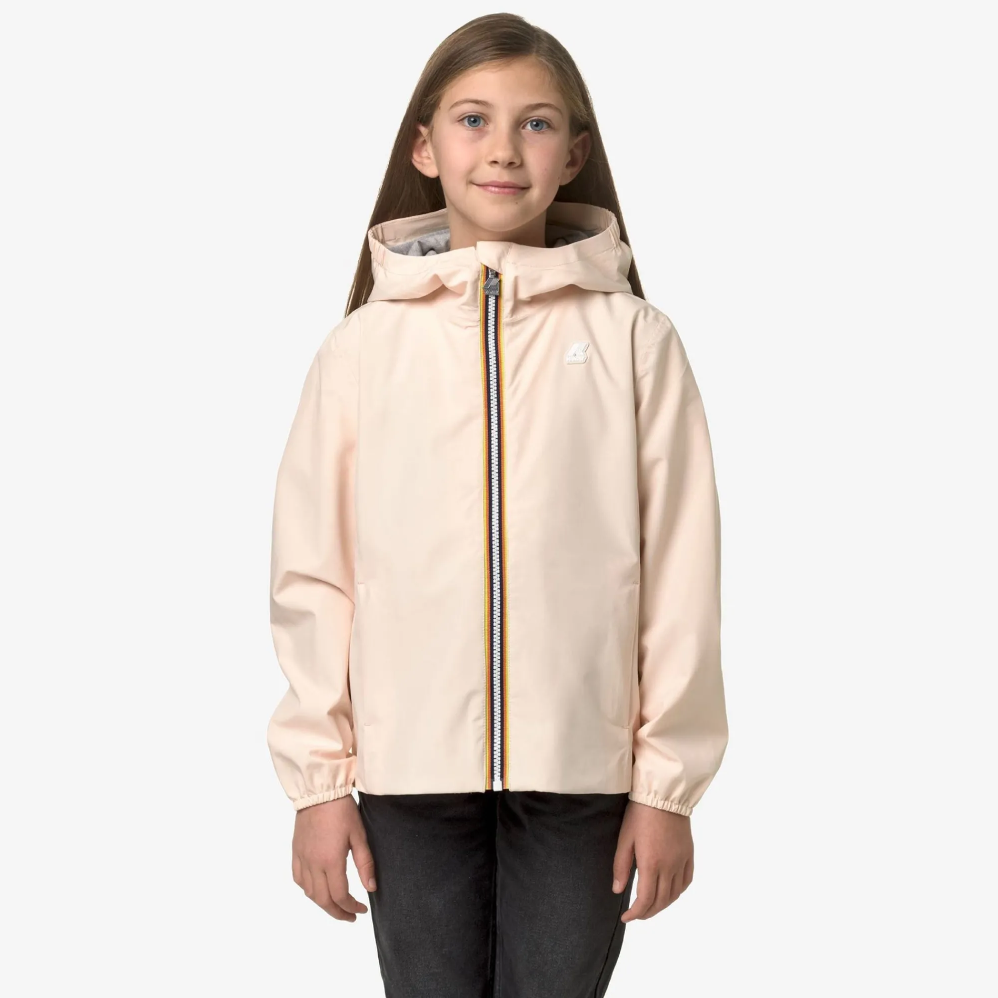 K-WAY P. Marguerite Stretch Poly Jersey - Jackets - Mid - Girl - Pink Gardenia Best