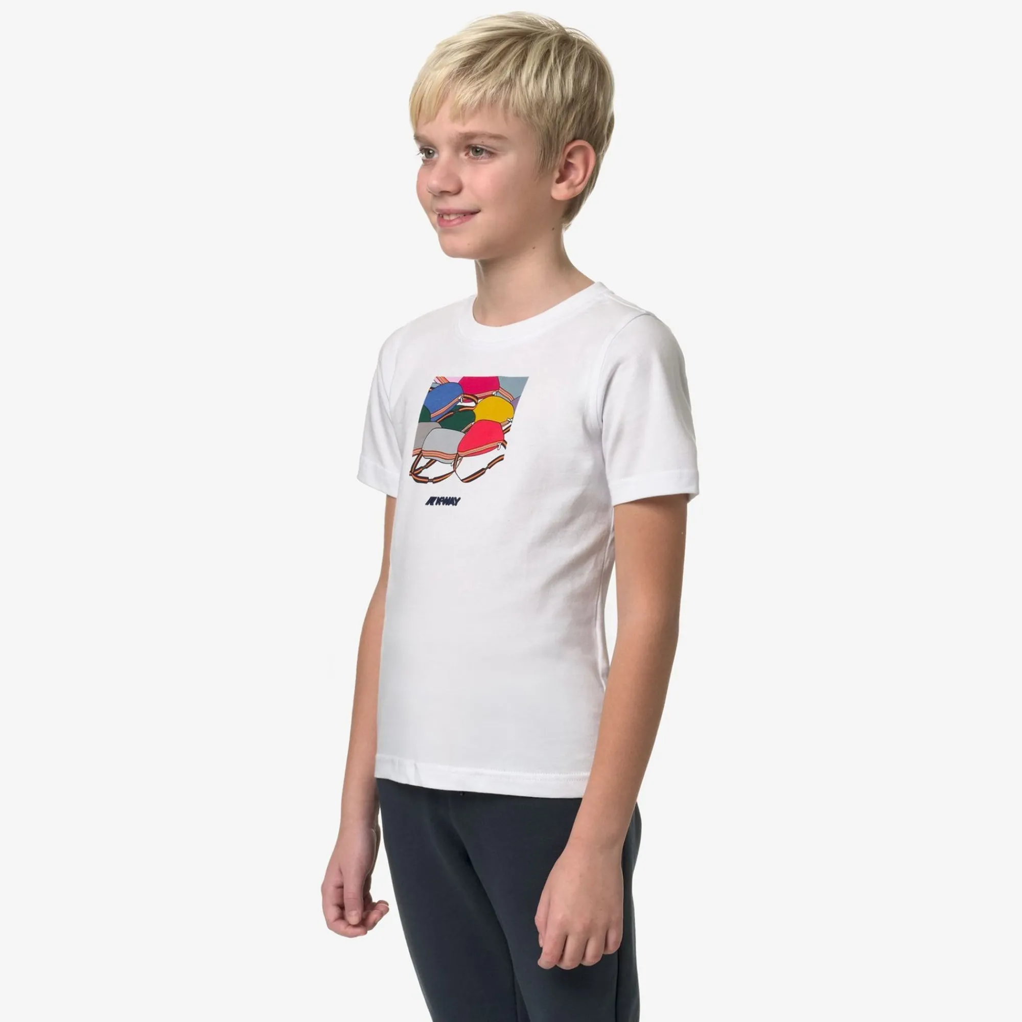 K-WAY P. Odom Heritage - T-Shirtstop - T-Shirt - Boy - White Best Sale