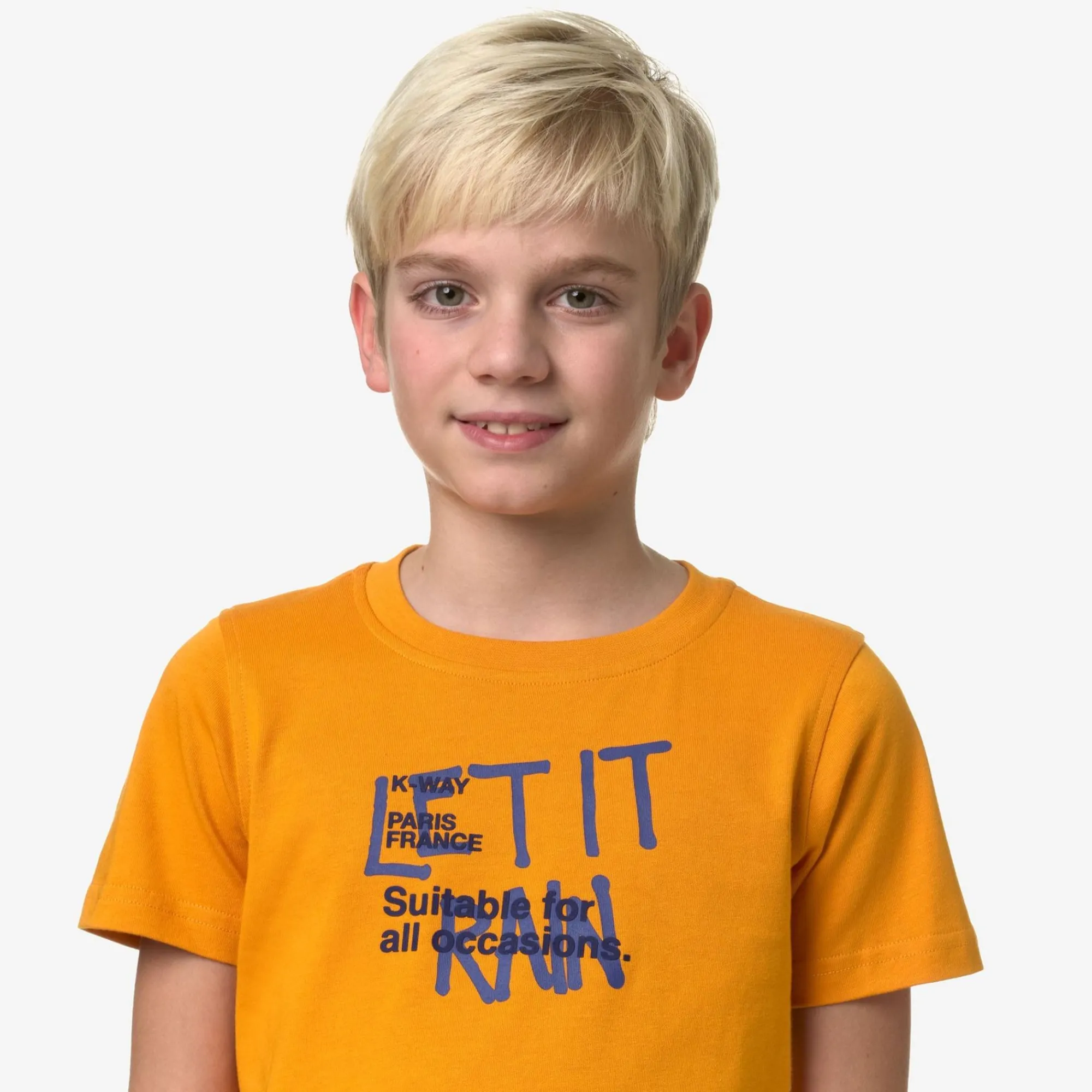 K-WAY P. Odom Let It Rain - T-Shirtstop - T-Shirt - Boy - Orange Md Online