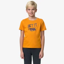 K-WAY P. Odom Let It Rain - T-Shirtstop - T-Shirt - Boy - Orange Md Online