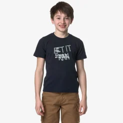 K-WAY P. Odom Let It Rain - T-Shirtstop - T-Shirt - Boy - Blue Depth Hot