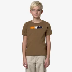 K-WAY P. Odom 70S Rain - T-Shirtstop - T-Shirt - Boy - Brown Corda Shop