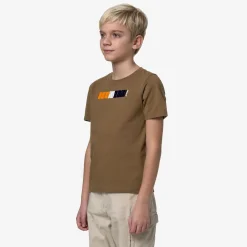 K-WAY P. Odom 70S Rain - T-Shirtstop - T-Shirt - Boy - Brown Corda Shop