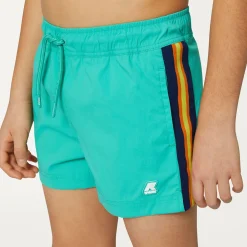 K-WAY P. Salt - Bathing Suits - Swimming Trunk - Boy - Green Marine Hot