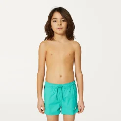 K-WAY P. Salt - Bathing Suits - Swimming Trunk - Boy - Green Marine Hot