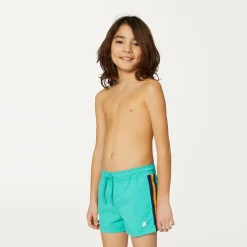 K-WAY P. Salt - Bathing Suits - Swimming Trunk - Boy - Green Marine Hot