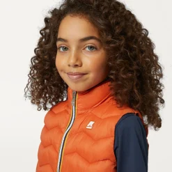 K-WAY P. Valen Quilted Warm - Jackets - Vest - Boy - Orange Copper Best Sale