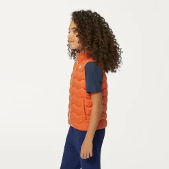 K-WAY P. Valen Quilted Warm - Jackets - Vest - Boy - Orange Copper Best Sale