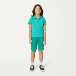 K-WAY P. Vincent - Polo Shirts - Polo - Boy - Green Marine Sale