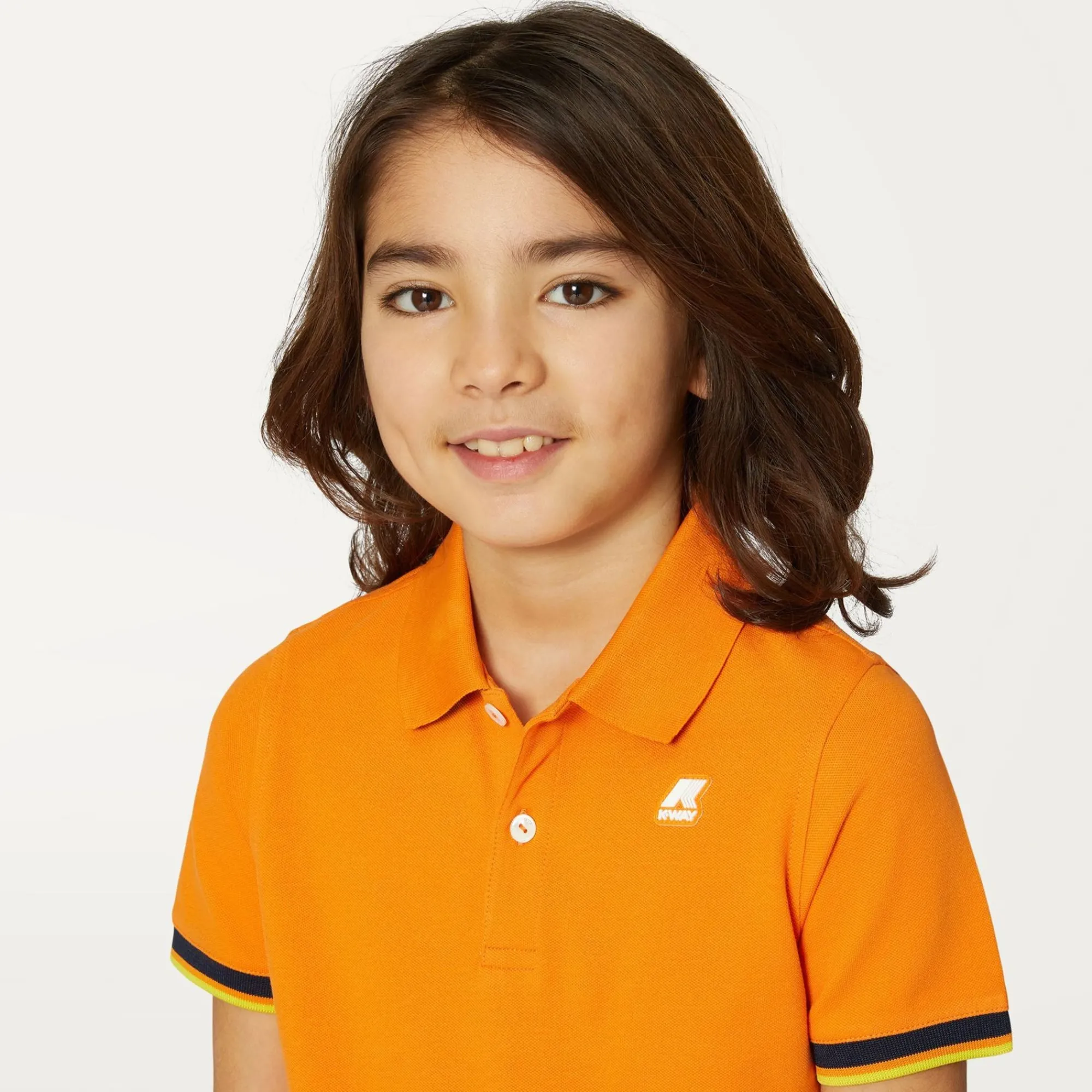 K-WAY P. Vincent - Polo Shirts - Polo - Boy - Orange Russet Sale