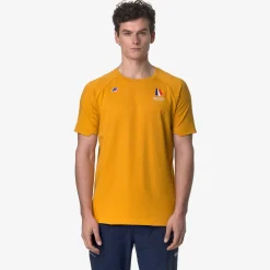 K-WAY Parot Orient Express Ac - T-Shirtstop - T-Shirt - Unisex - Yellow Sunflower Cheap