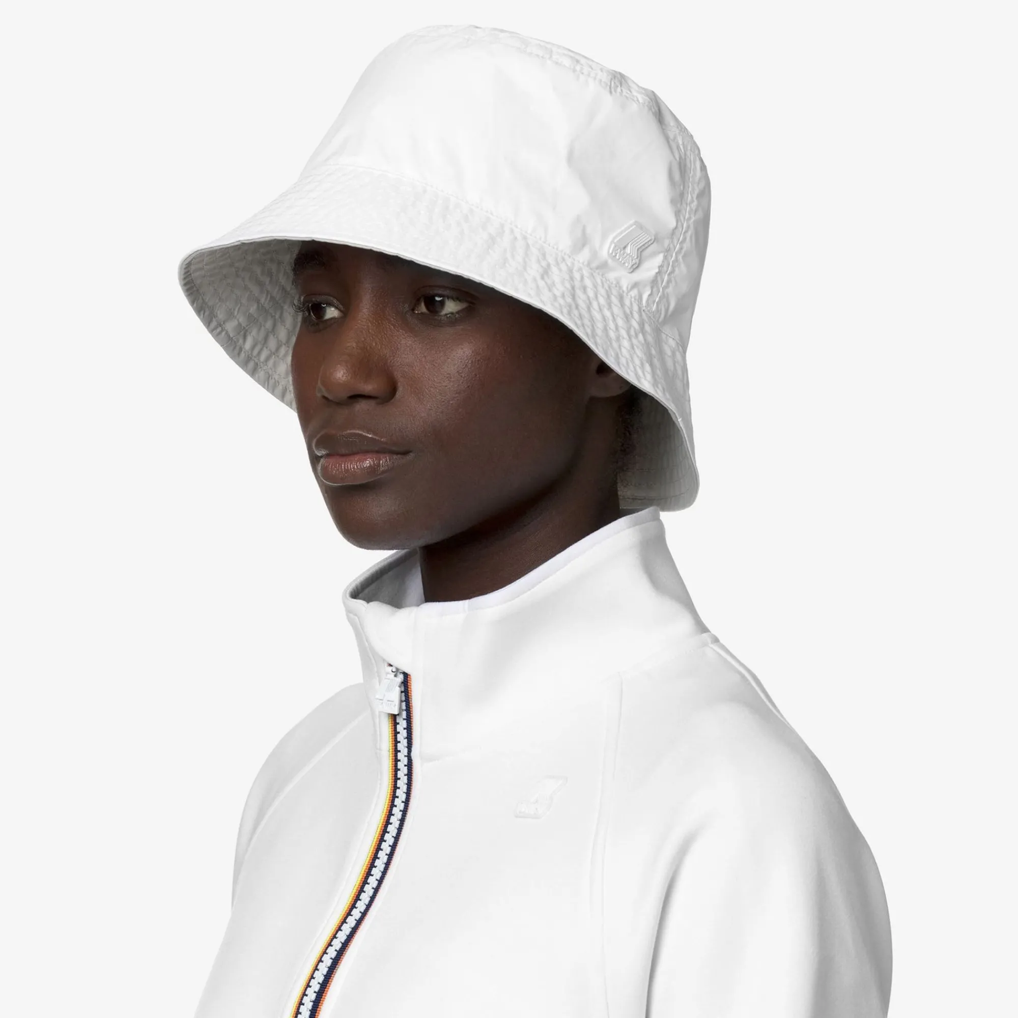 K-WAY Pascalle Plus Reversible - Headwear - Hat - Unisex - White-Beige Cheap