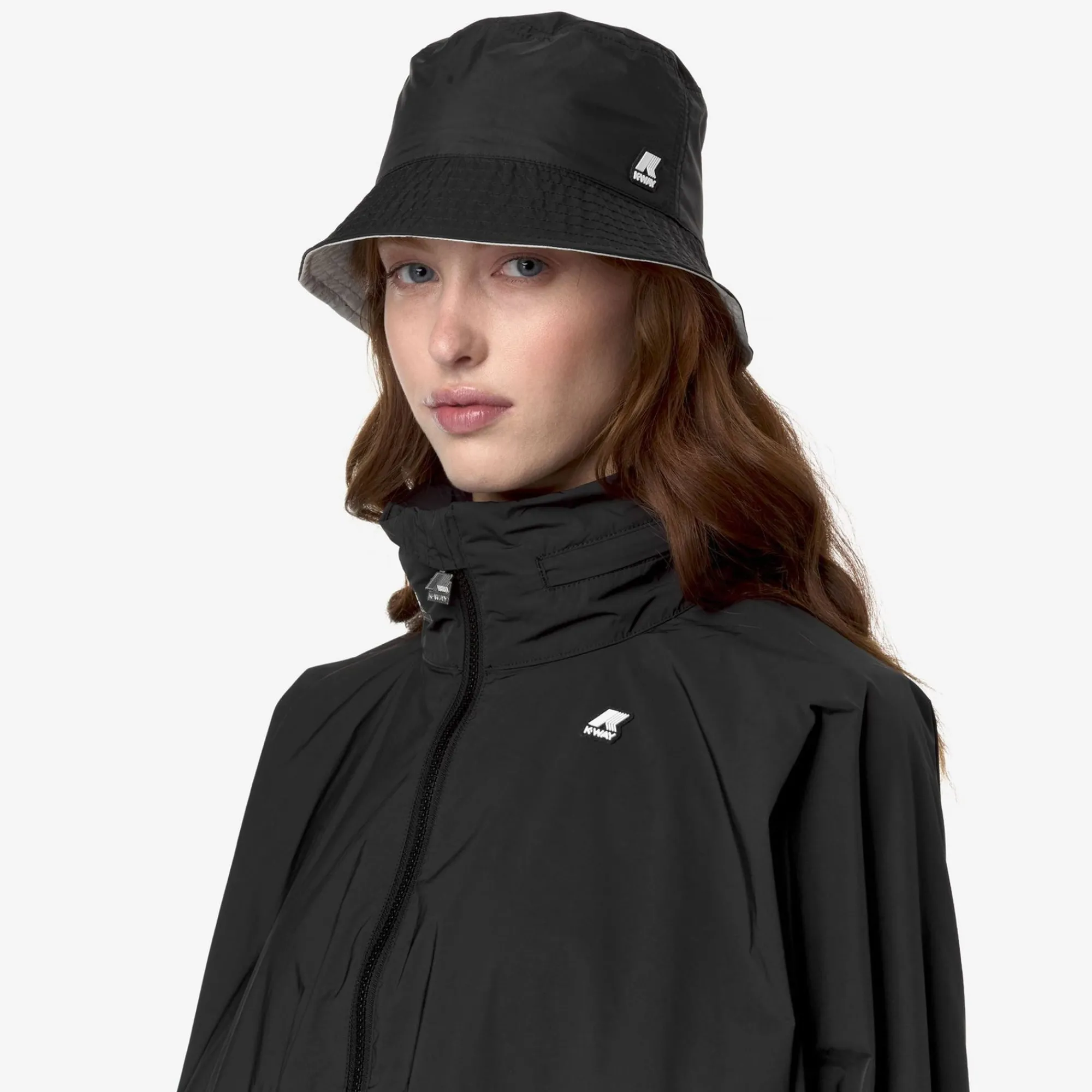 K-WAY Pascalle Plus Reversible - Headwear - Hat - Unisex - Black P-Beige Lt Store