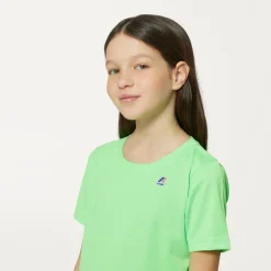 K-WAY P.Le Vrai Edouard Fluo - T-Shirtstop - T-Shirt - Kid Unisex - Green Fluo Online