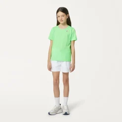 K-WAY P.Le Vrai Edouard Fluo - T-Shirtstop - T-Shirt - Kid Unisex - Green Fluo Online