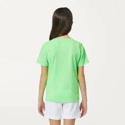 K-WAY P.Le Vrai Edouard Fluo - T-Shirtstop - T-Shirt - Kid Unisex - Green Fluo Online