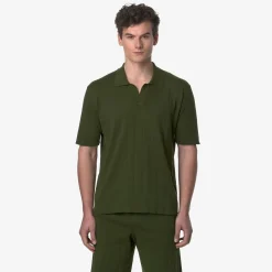 K-WAY Pleynel Knitted - Knitwear - Polo - Unisex - Green Sphagnum Flash Sale