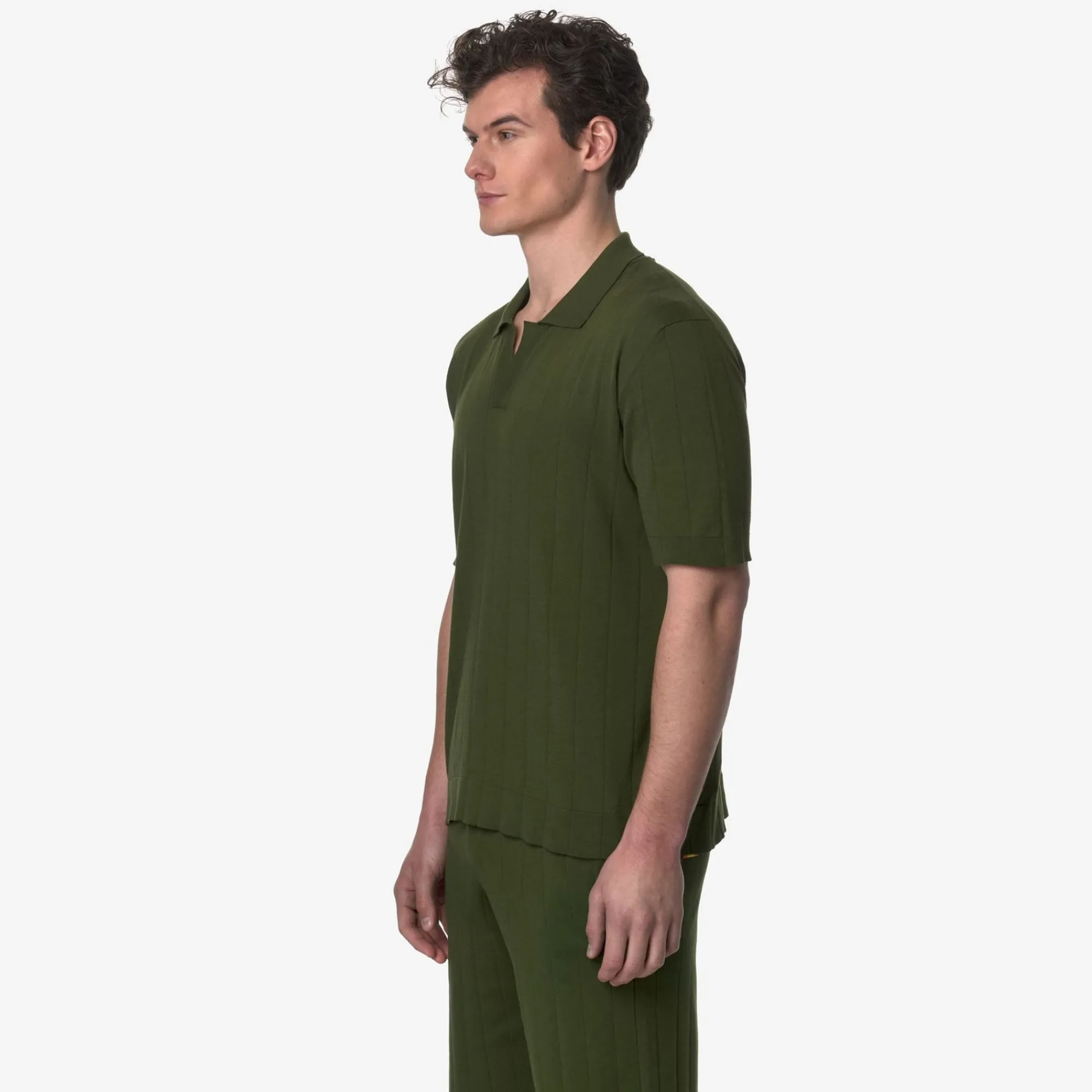 K-WAY Pleynel Knitted - Knitwear - Polo - Unisex - Green Sphagnum Flash Sale
