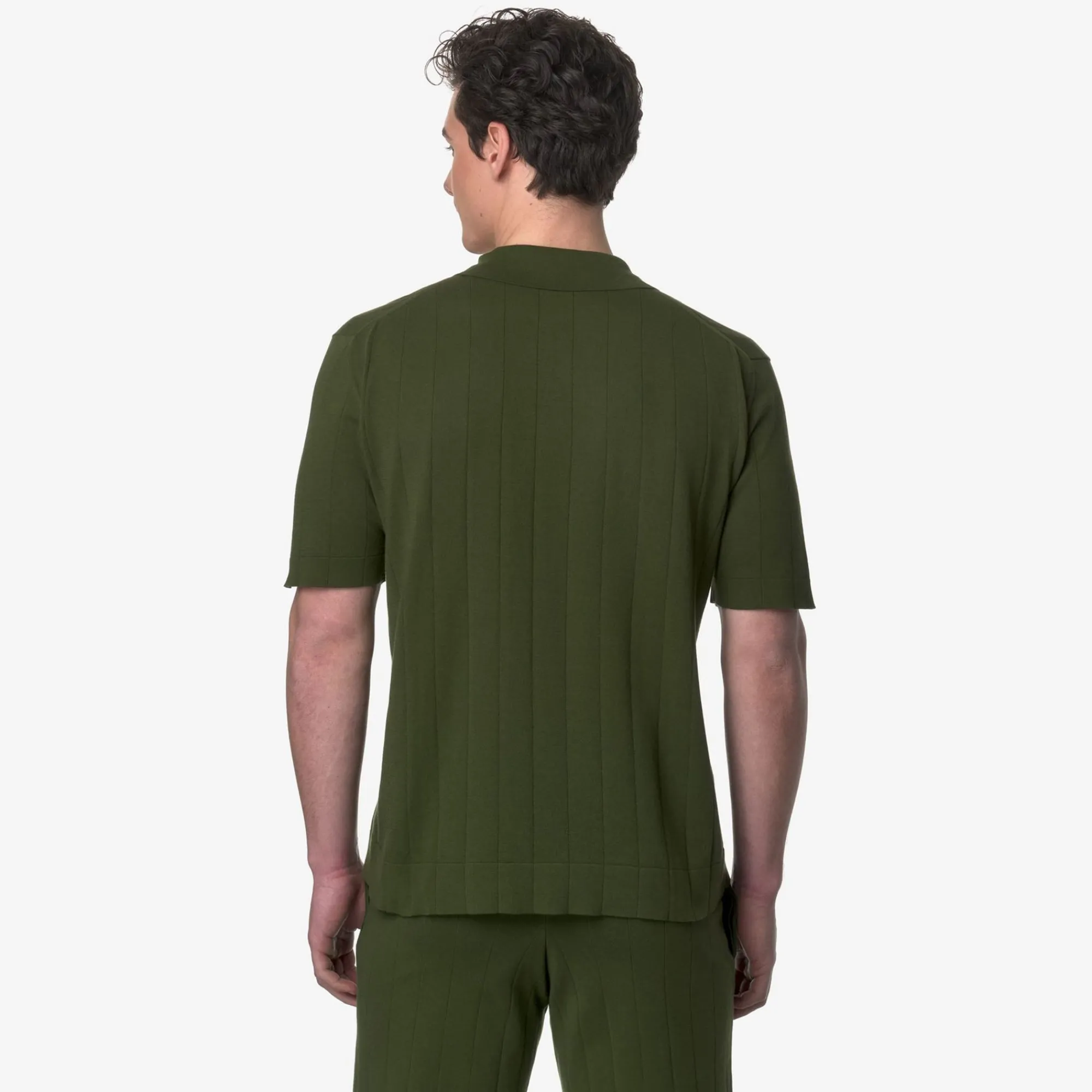K-WAY Pleynel Knitted - Knitwear - Polo - Unisex - Green Sphagnum Flash Sale