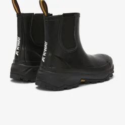K-WAY Raimond - Rubber Boots - Mid Cut - Unisex - Black Pure Discount