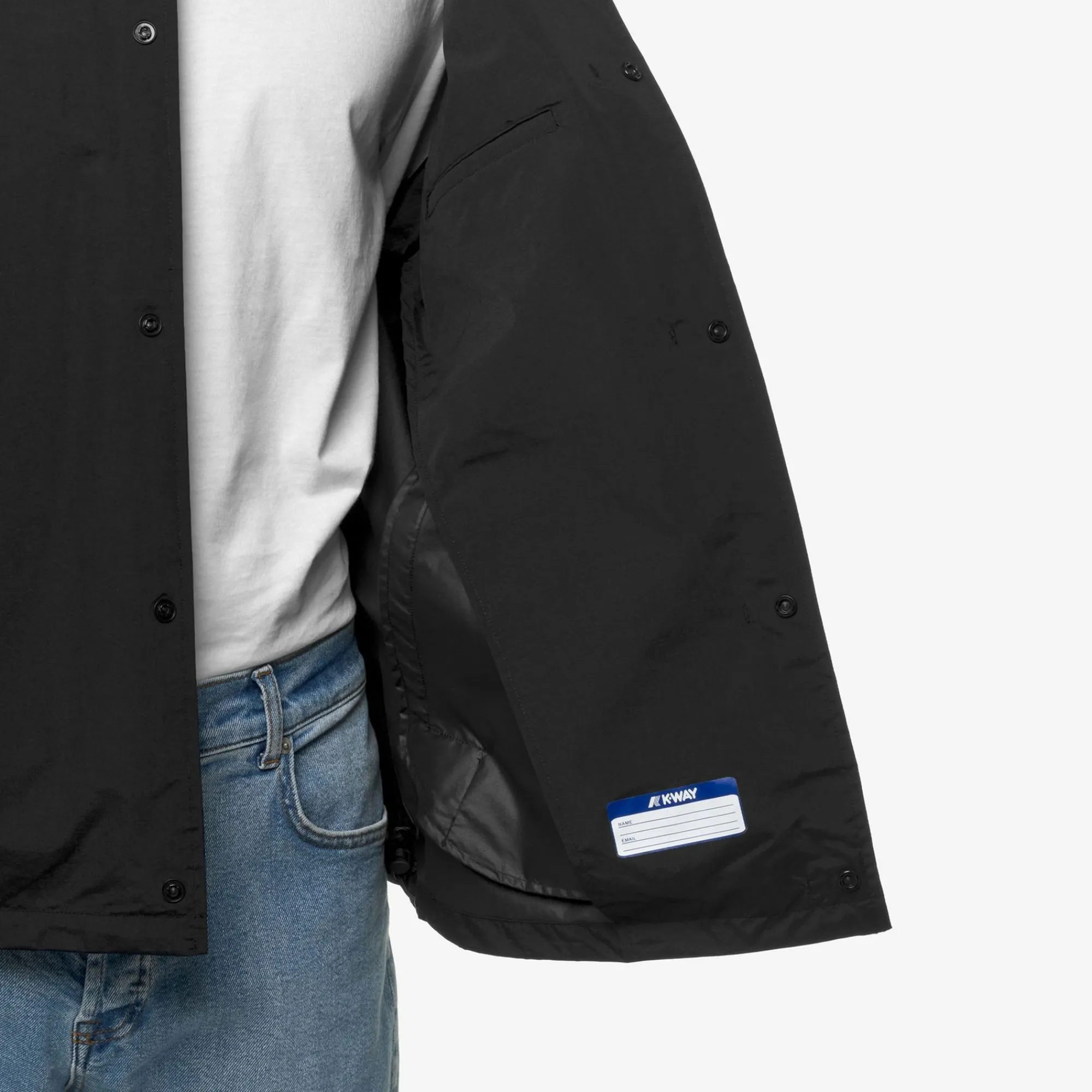 K-WAY Rohan Eco Ottoman - Jackets - Short - Man - Black Pure Sale