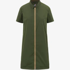 K-WAY Ruanelle - Dresses - Mid - Woman - Green Cypress Cheap