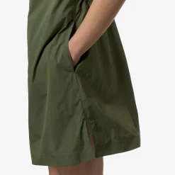 K-WAY Ruanelle - Dresses - Mid - Woman - Green Cypress Cheap