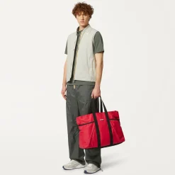 K-WAY Saint Malo - Bags - Tote Bag - Unisex - Red Berry Flash Sale