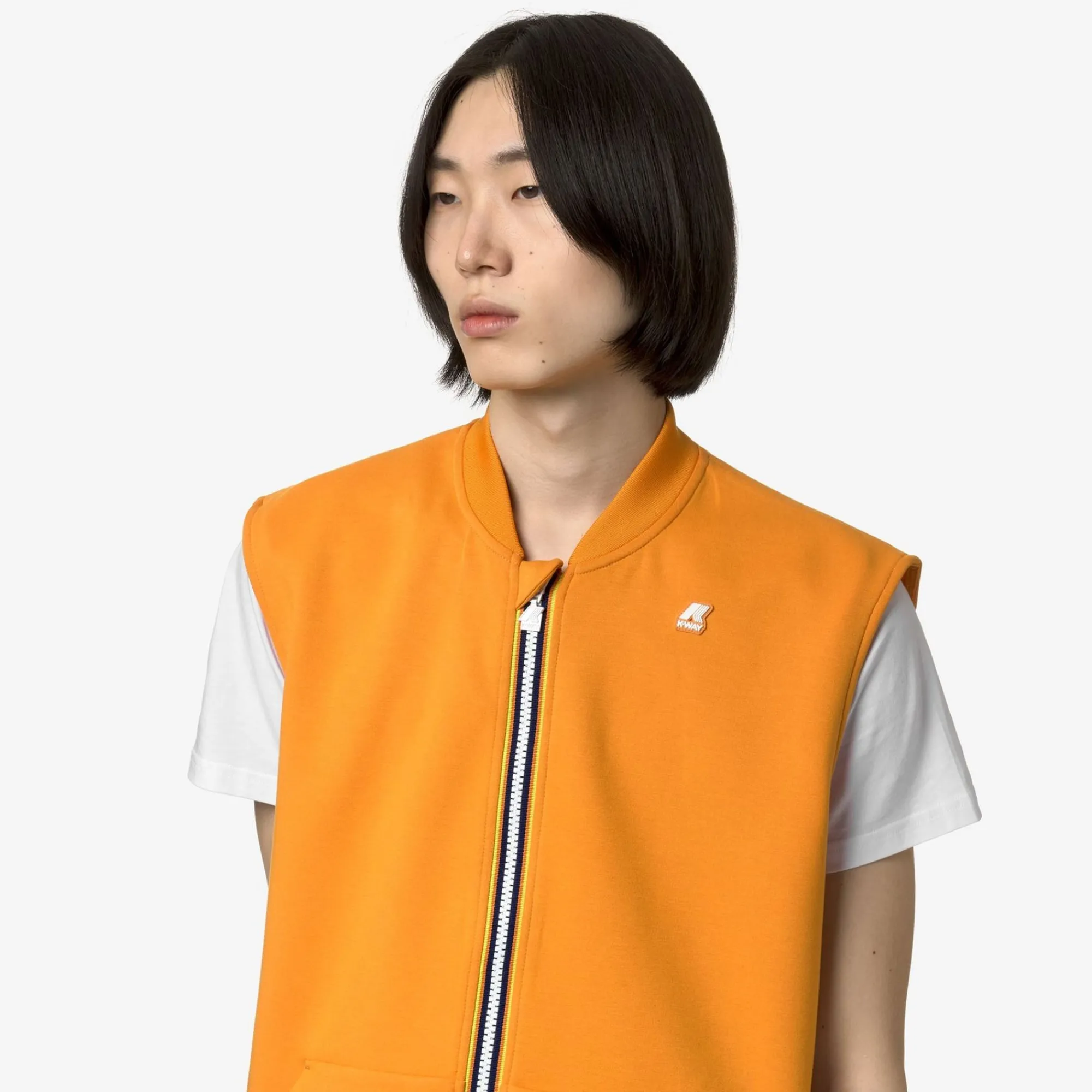 K-WAY Sandor Light Spacer - Fleece - Vest - Man - Orange Md Cheap