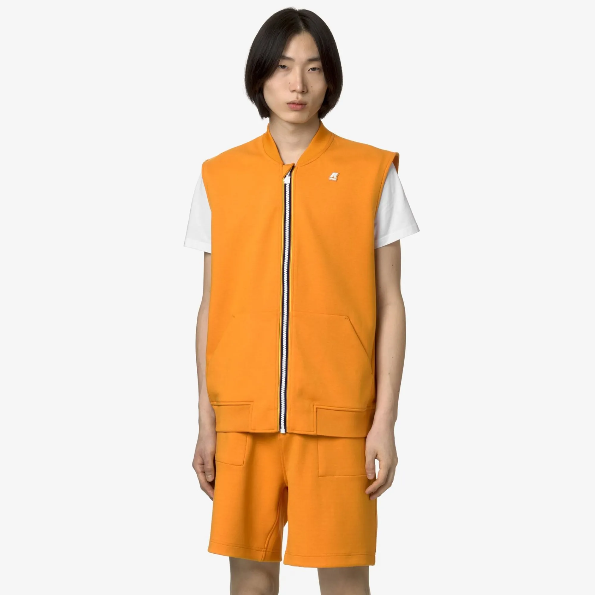 K-WAY Sandor Light Spacer - Fleece - Vest - Man - Orange Md Cheap