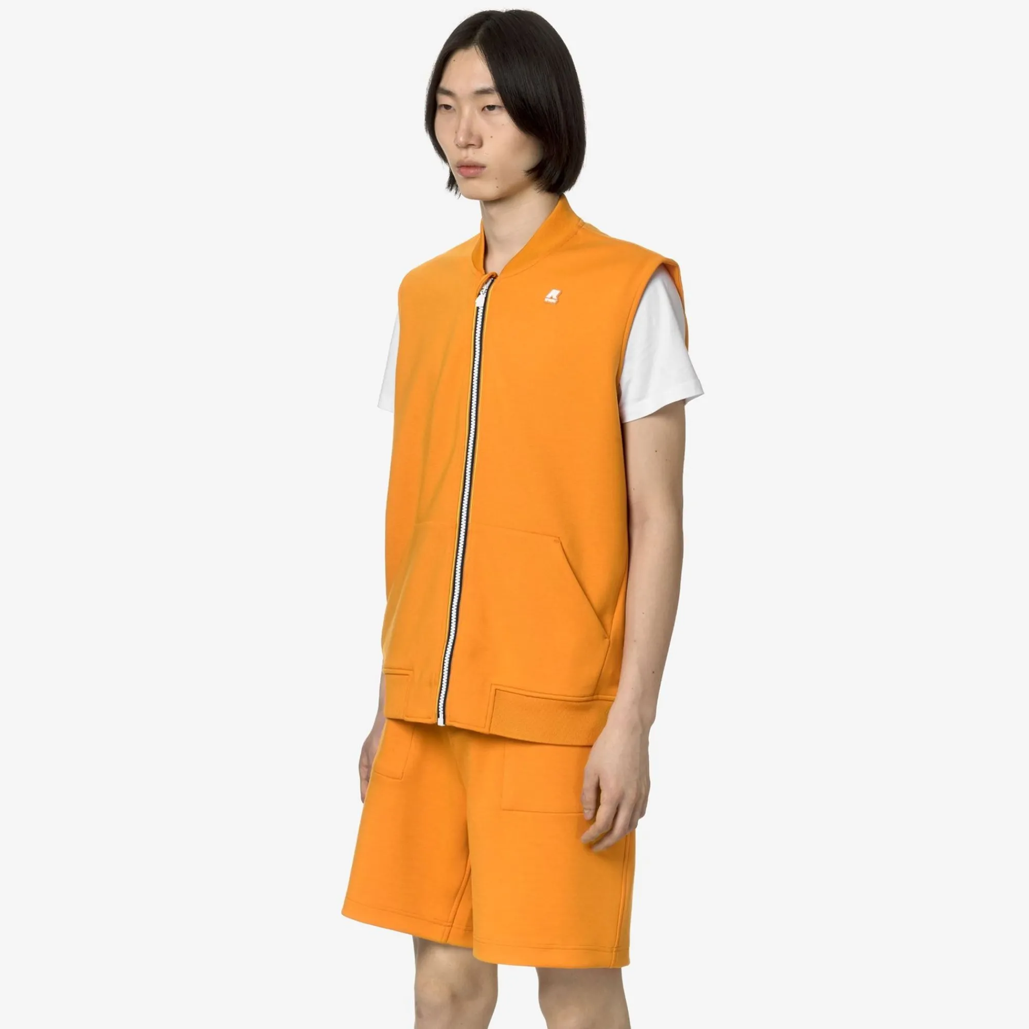 K-WAY Sandor Light Spacer - Fleece - Vest - Man - Orange Md Cheap