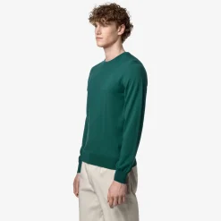 K-WAY Sebastien Cotton Ps - Knitwear - Pullover - Man - Green June Clearance
