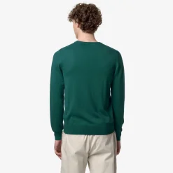 K-WAY Sebastien Cotton Ps - Knitwear - Pullover - Man - Green June Clearance