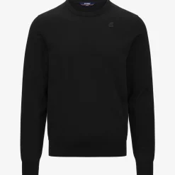 K-WAY Sebastien Cotton Ps - Knitwear - Pullover - Man - Black Pure New