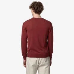 K-WAY Sebastien Cotton Ps - Knitwear - Pullover - Man - Brown Fiery Cheap