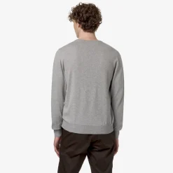 K-WAY Sebastien Cotton Ps - Knitwear - Pullover - Man - Grey Mel Store
