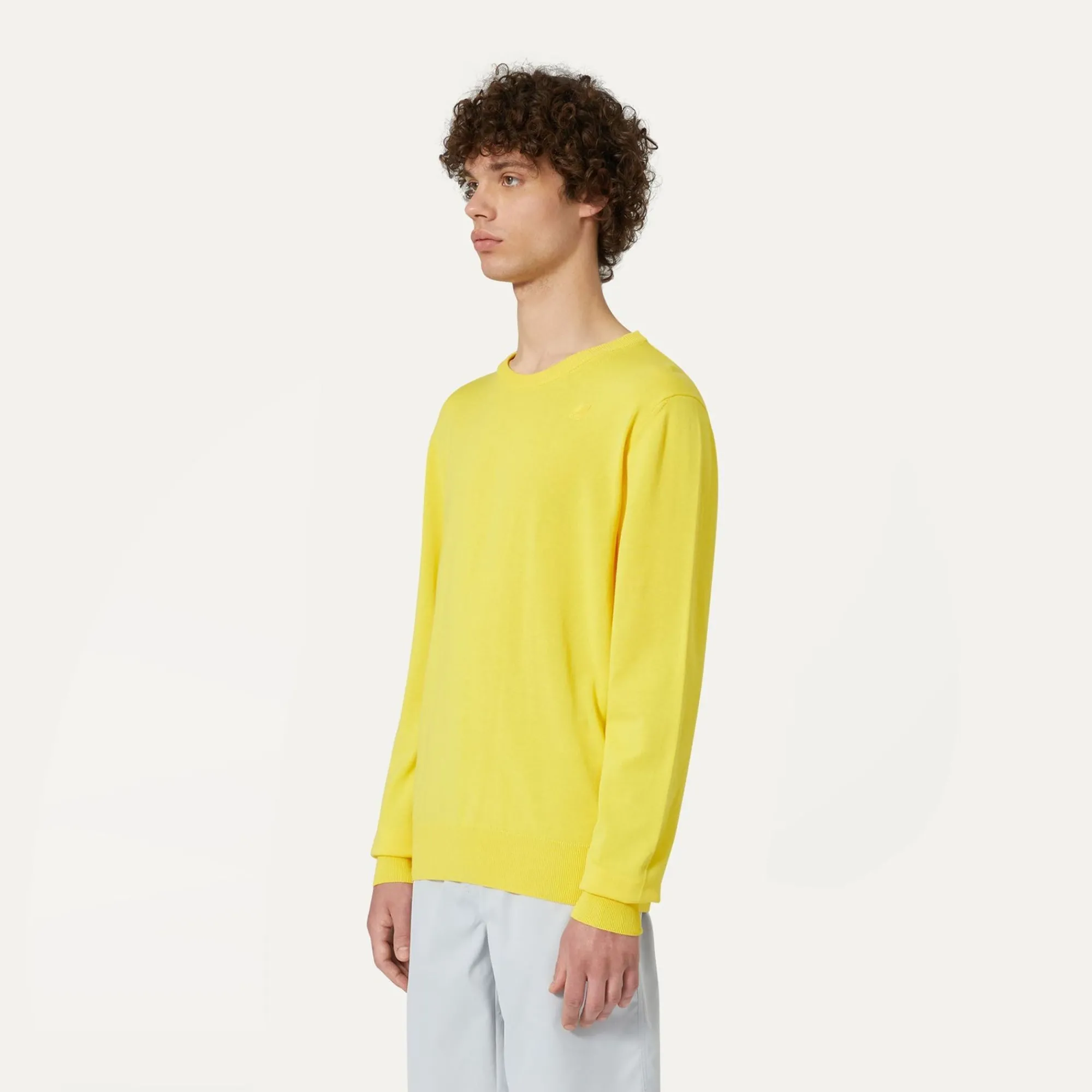 K-WAY Sebastien Cotton Ps - Knitwear - Pullover - Man - Yellow Sunstruck Sale