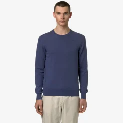 K-WAY Sebastien Cotton Ps - Knitwear - Pullover - Man - Blue Indigo Shop