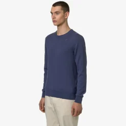 K-WAY Sebastien Cotton Ps - Knitwear - Pullover - Man - Blue Indigo Shop