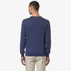 K-WAY Sebastien Cotton Ps - Knitwear - Pullover - Man - Blue Indigo Shop