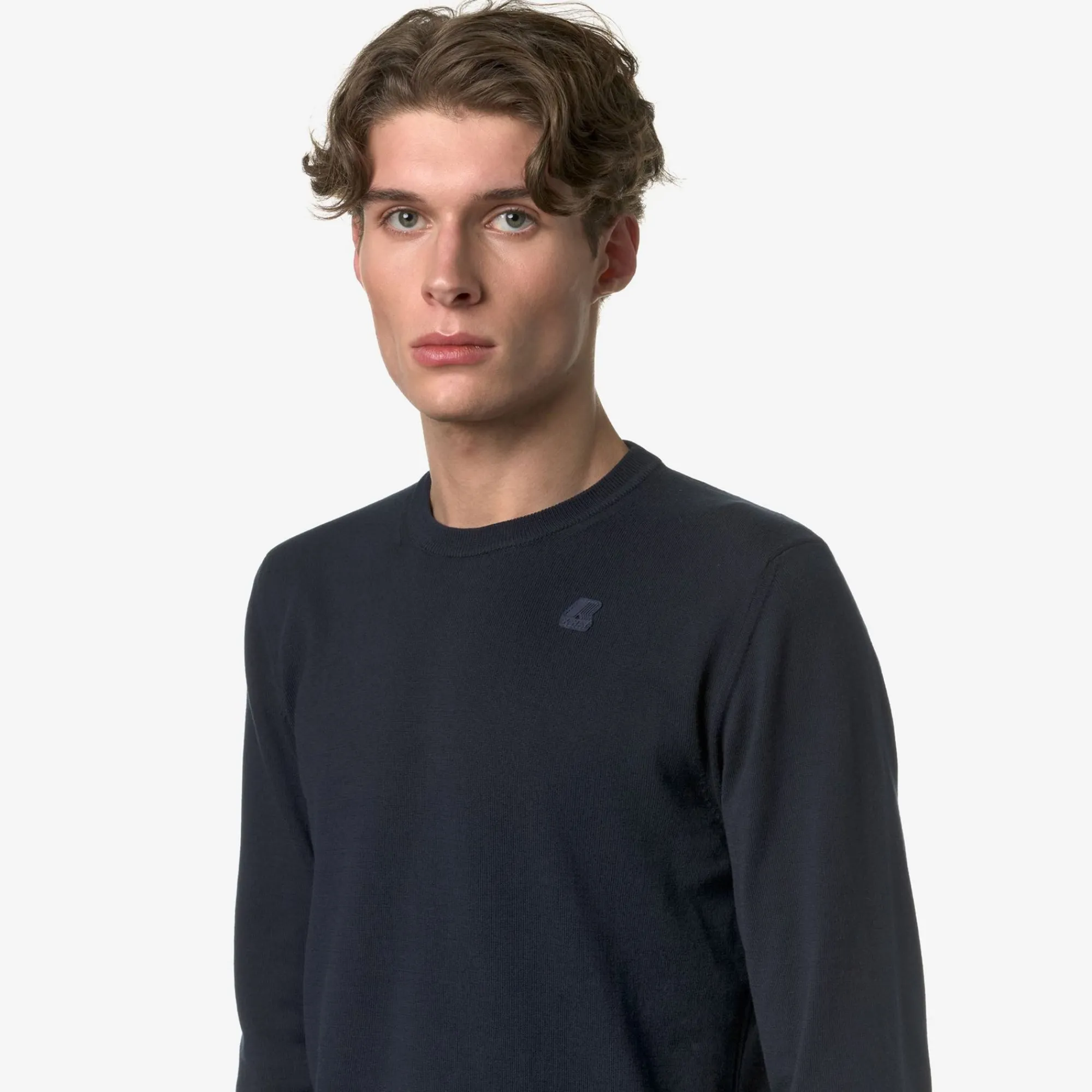 K-WAY Sebastien Cotton Ps - Knitwear - Pullover - Man - Blue Depth Store