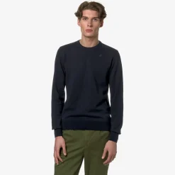 K-WAY Sebastien Cotton Ps - Knitwear - Pullover - Man - Blue Depth Store