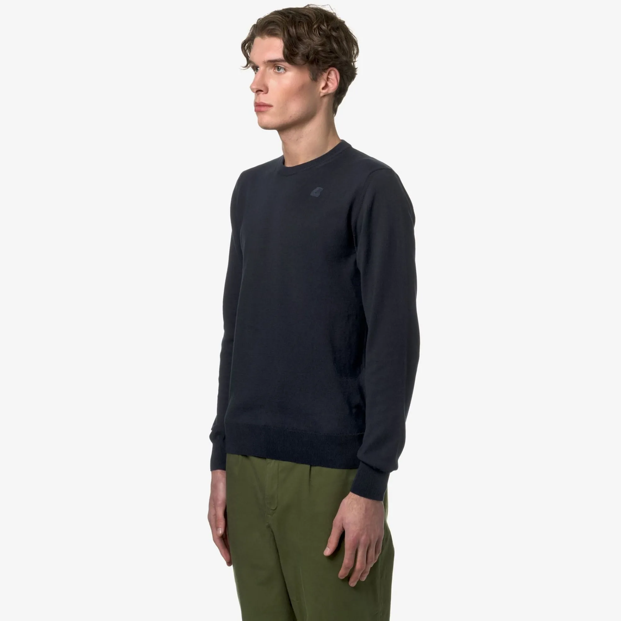 K-WAY Sebastien Cotton Ps - Knitwear - Pullover - Man - Blue Depth Store
