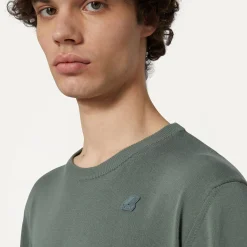 K-WAY Sebastien Cotton Ps - Knitwear - Pullover - Man - Green Laurel Best Sale