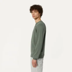 K-WAY Sebastien Cotton Ps - Knitwear - Pullover - Man - Green Laurel Best Sale