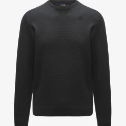 K-WAY Sebastien Easy Care - Knitwear - Pullover - Man - Black Pure Sale
